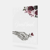 Til Death Aquarelle Squelette main livre d'or (Angle)