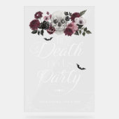 Til Death Aquarelle Squelette Rose Mariage gothiqu (Recto)