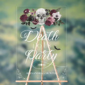 Til Death Aquarelle Squelette Rose Mariage gothiqu (Neutre)