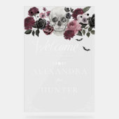 Til Death Aquarelle Squelette Rose Mariage gothiqu (Recto)