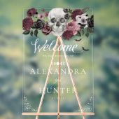 Til Death Aquarelle Squelette Rose Mariage gothiqu (Neutre)