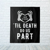 Til Death Do ons Part Backdrop Wedparty Custom Wandkleed