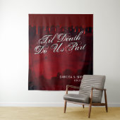 Til Death Do ons Part | Fotocabine voor zwart en r Wandkleed (In situ)