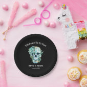 Til Death Do ons Part Gothic Halloween Wedding Papieren Bordje (Feest)