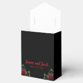 Til Death Do ons Part Gothic Red and Black Rozen Bedankdoosjes (Geopend)