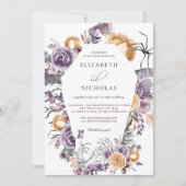 'Til Death Do ons Part Halloween Wedding Invitatio Kaart (Voorkant)