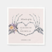 'Til Death Do ons Part | Halloween Wedding Servet (Voorkant)