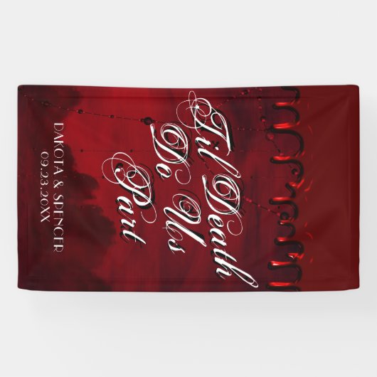 Til Death Do ons Part | Mysterie met bloedroodmoor Spandoek (Horizontaal)