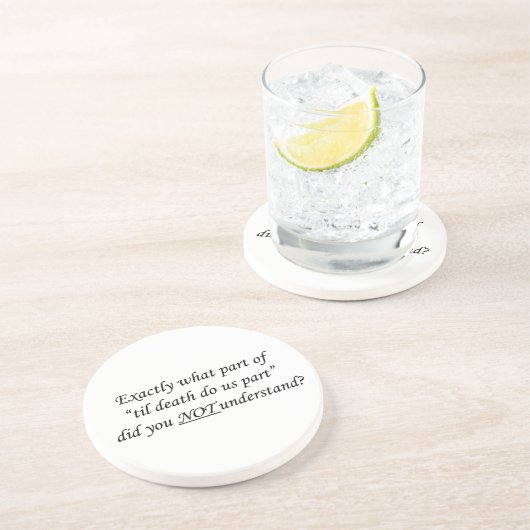 Til Death Do ons Part Onderzetter (Zijkant)