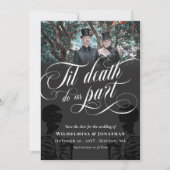 Til Death Do ons Part Skeleton Photo Save the Date (Voorkant)