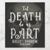 Til Death Do ons Part Wijn Etiket (Enkel label)