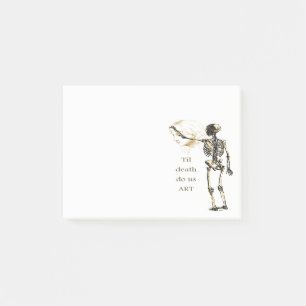 Til Death do us ART Fun Inspirerend Artiest Quote Post-it® Notes