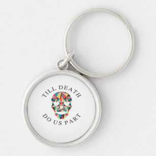 Til Death Do Us Grappig & Klassiek Halloween Sleutelhanger