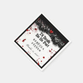 Til Death Do US Part Blood Splatter Halloween Servetten (Hoek)
