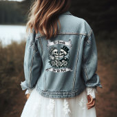 Til Death Do Us Part: Bruid & bruidegom skelet Denim Jacket