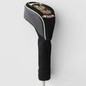Til Death Do Us Part: Bruid & bruidegom skelet Golfheadcover (Schuin)