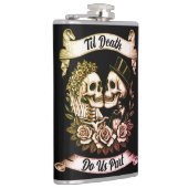 Til Death Do Us Part: Bruid & bruidegom skelet Heupfles (Rechts)