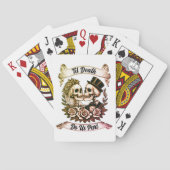 Til Death Do Us Part: Bruid & bruidegom skelet Pokerkaarten (Achterkant)