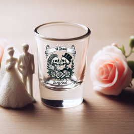Til Death Do Us Part: Bruid & bruidegom skelet Shot Glas