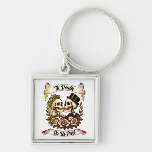 Til Death Do Us Part: Bruid & bruidegom skelet Sleutelhanger (Voorkant)