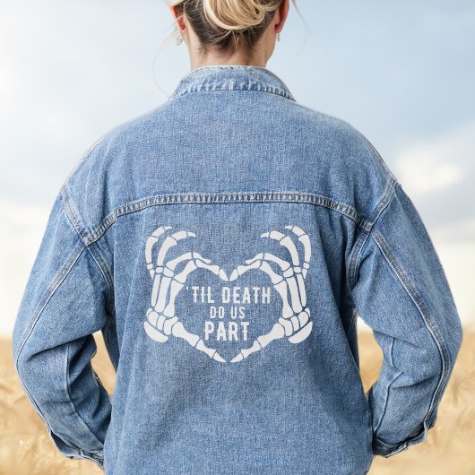 Til Death Do us Part Bruiloft bruid Denim Jacket