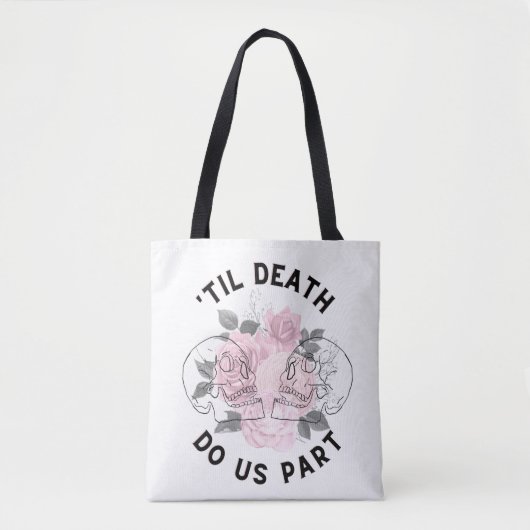 'Til Death Do us Part Canvas tas' Draagtas (Voorkant)
