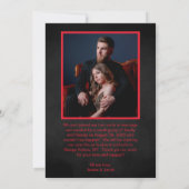 Til Death Do us Part Dark Gothic Bruiloft Aankondiging (Achterkant)