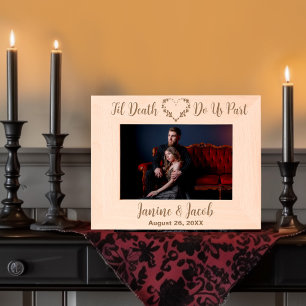 Til Death Do Us Part Gothic Moody Custom Wedding Gegraveerde Lijstjes