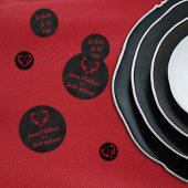 Til Death Do Us Part Gothic Zwart Confetti