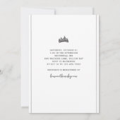 Til Death Do Us Part Halloween Bruiloft Borrel Kaart (Achterkant)