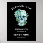 Til Death Do Us Part Halloween Huwelijk Welkom Poster (Voorkant)