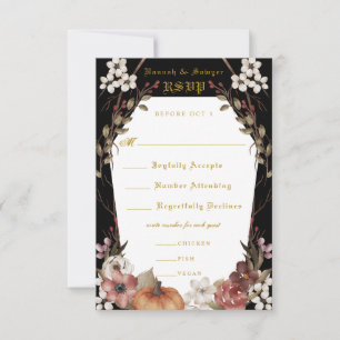 'Til Death Do us Part Halloween Wedding RSVP