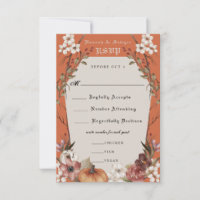 'Til Death Do us Part Halloween Wedding RSVP