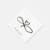 Til Death Do us Part Infinity Symbool Hart Bruilof Servet (Hoek)