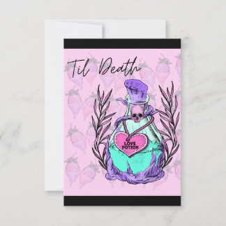 Til Death Do US Part Love Potion Valentijnsdag Bedankkaart