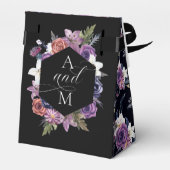 'Til Death Do US Part Paars & Black Wedding' Bedankdoosjes (Achterkant)