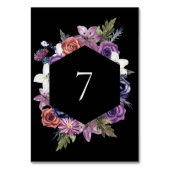 'Til Death Do us Part Paarse & Zwart Tafelnummer (Achterkant)