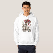 'Til Death Do Us Part Skeleton Bride Tattoo Style Hoodie (Voorkant volledig)