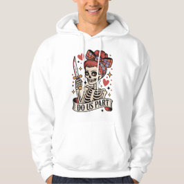 'Til Death Do Us Part Skeleton Bride Tattoo Style Hoodie
