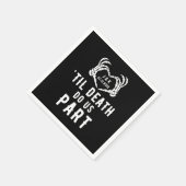 Til Death Do US Part Wedding Supplies Custom Servet (Hoek)