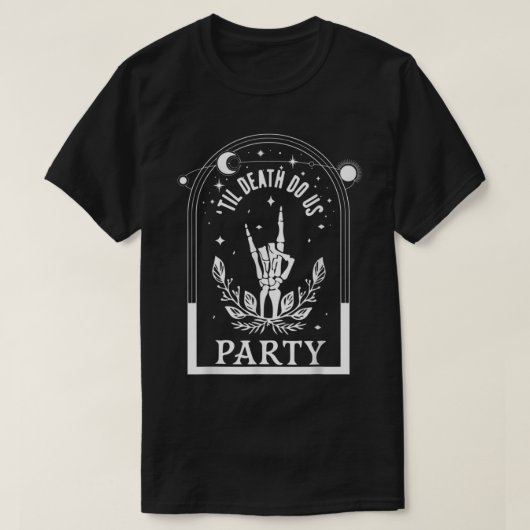 Til Death Do US Party Bachelorette matching Bridal T-shirt (Design voorkant)