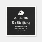 Til Death Do US Party Bachelorette Servet (Voorkant)