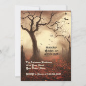 Til Death Do Us Party Uitnodiging voor Halloween (Achterkant)