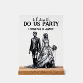 Til Death Do Us Party Wedding Symbole acrylique (Recto)