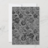 Til Death Donker Grijs Bloemen Save The Date (Achterkant)