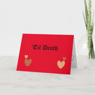 'Til Death Gothic Faire-part de mariage