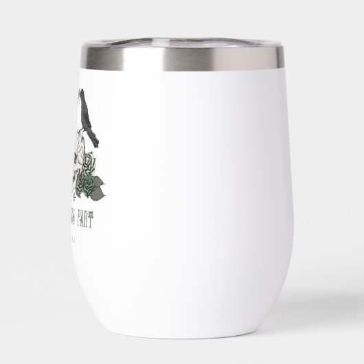 Til Death Gothic St Patricks Day Bloemenschedel (Achterkant)