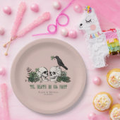 Til Death Gothic St Patricks Day Bloemenschedel Papieren Bordje (Feest)