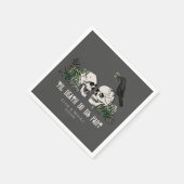 Til Death Gothic St Patricks Day Bloemenschedel Servet (Hoek)