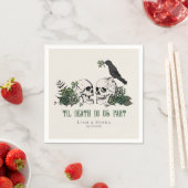 Til Death Gothic St Patricks Day Bloemenschedel Servet (Insitu)